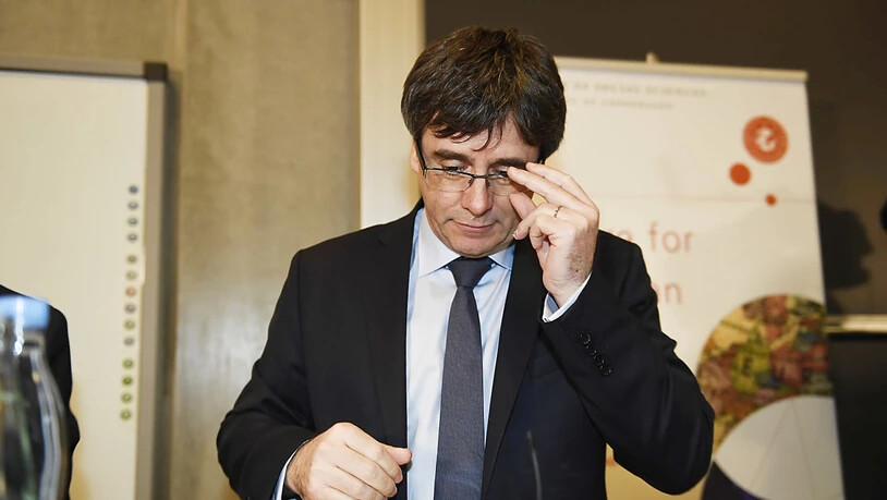 Soll erneut Katalonien regieren: Der abgesetzte Regionalpräsident Puigdemont bei einem Auftritt in Kopenhagen.