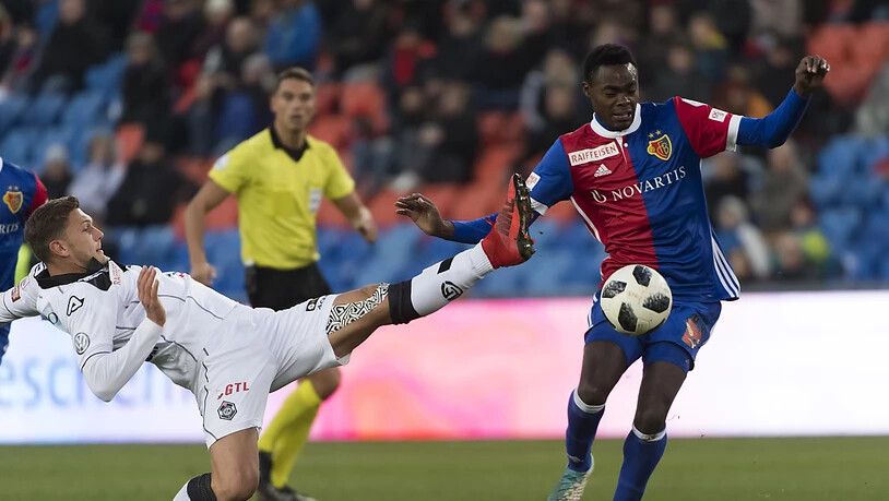 Basel-Stürmer Dimitri Oberlin erzielte in Thun sein viertes Saisongoal in der Super League