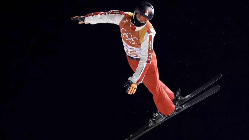 Mischa Gasser bei seinem Finalsprung im Phoenix Snow Park