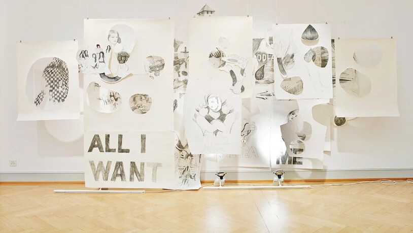 Im Bild: Die Installation «In search of the promised land» von Anna Hilti.