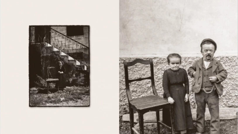 Links: Josefa Prinz, 1920 Rechts: Julia und Julius Kleinstein vor Julias Haus in Plan