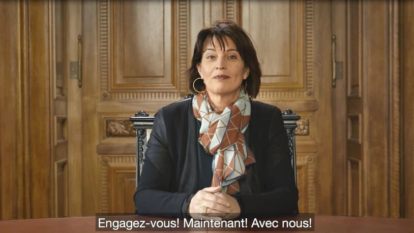 "Engagiert euch! Jetzt! Mit uns!": Auch Bundesrätin Doris Leuthard ruft die Frauen zum Schluss des Videos der Eidg. Kommission für Frauenfragen (EKF) zu einem grösseren politischen Engagement auf.