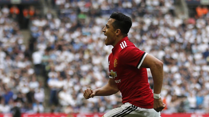 Glich für Manchester United im Cup-Halbfinal im Wembley gegen Tottenham zum 1:1 aus: Alexis Sanchez