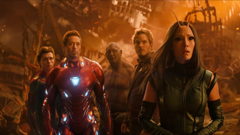 Szenenbild aus "Avengers: Infinity War". Der Science-Fiction-Film beherrschte am Wochenende vom 26. bis 29. April 2018 die Kinos der Welt. Auch in der Schweiz belegte er mit grossem Abstand Platz 1. (Archiv)