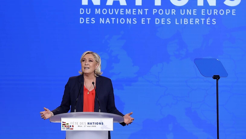 Macht sich Hoffnungen im Hinblick auf die Europawahlen: Front-National-Chefin Marine Le Pen in Nizza.