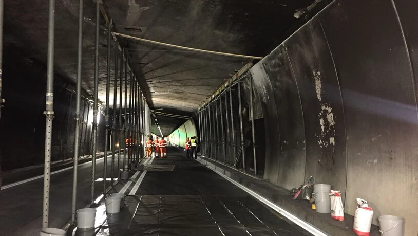 Wann der Tunnel wieder befahrbar sein wird, wird am Mittwoch entschieden.