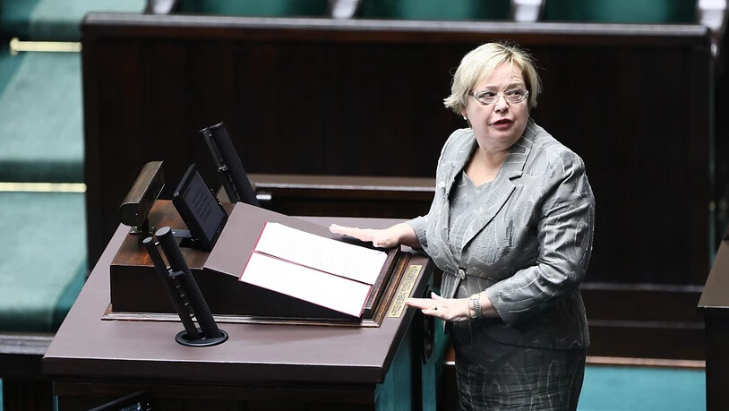 Polens oberste Richterin Malgorzata Gersdorf  will nicht den Hut nehmen. Sie sprach von einer "Säuberung" am Obersten Gericht durch die nationalkonservative Regierung.(Archivbild)