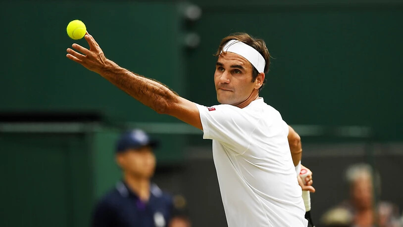 Roger Federer steht zum 16. Mal in Wimbledon im Viertelfinal