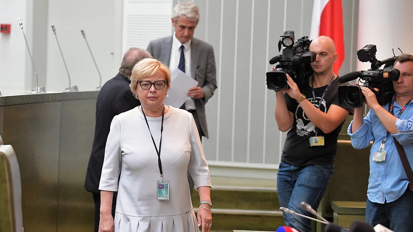 Die höchste Richterin Polens, Malgorzata Gersdorf, ist am Dienstag erneut zu ihrer Arbeit gekommen und trotzt damit den politischen Entwicklungen in ihrem Land. (Archivbild)