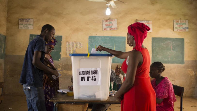 In einem Wahllokal in der malischen Hauptstadt Bamako.
