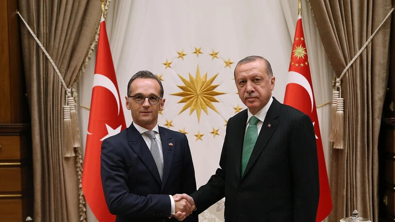 Nach monatelangem Streit wollen sich Deutschland und die Türkei wieder annähern. Am Mittwoch traf der deutsche Aussenminister Heiko Maas (links) in Ankara auch den türkischen Präsidenten Recep Tayyip Erdogan.
