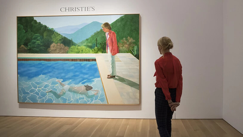 Der Wert wird auf rund 80 Millionen Dollar geschätzt: das Gemälde des britischen Künstlers David Hockney (81) mit dem Titel "Portrait of an Artist (Pool with Two Figures)".