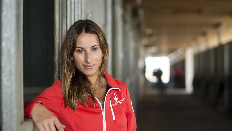 Die Schweizer Equipenreiterin Janika Sprunger