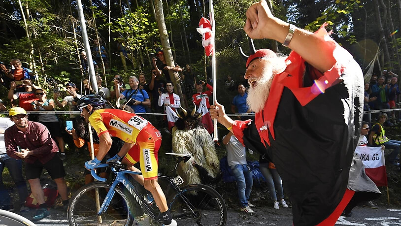 War auch in der "Hölle" nicht abzuhängen: Weltmeister Alejandro Valverde