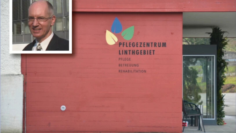 Der Geschäftsführer des Pflegezentrums Linth, Jürg Heer (kleines Bild), tritt mit einem Knall und sofortiger Wirkung aus. 