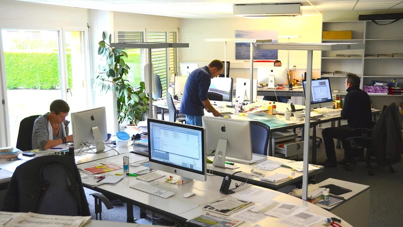 In diesen Räumlichkeiten sowie in einem Büro in Rapperswil-Jona wird die Redaktion die neue Zeitung produzieren.
