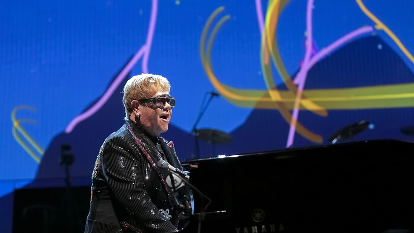 Der britische Popstar Elton John auf Abschiedstournee: Seine Show "Farewell Yellow Brick Road" ist inspiriert von der gelben Ziegelstrasse aus dem Zauberer von Oz. (Archivbild)