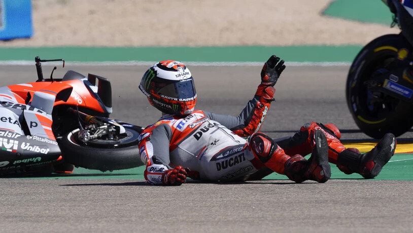 Jorge Lorenzo ist nach seinen zwei Stürzen in Aragon und Thailand nicht fit genug für den Grand Prix von Japan