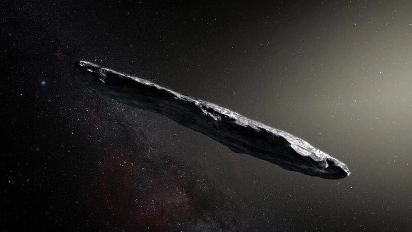 So könnte 'Oumuamua aussehen. Aber vielleicht handelt es sich gar nicht um einen Kometen aus Stein und Eis. Zwei US-Forscher vermuten dahinter ein Stück Alien-Technologie.