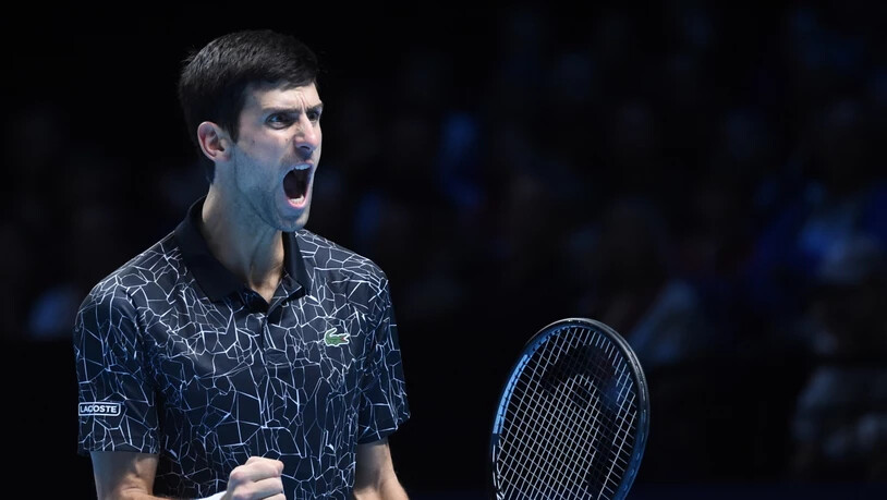 Weiterhin glänzend in Form: Novak Djokovic gewann seine Auftaktpartie an den ATP Finals gegen John Isner auf überzeugende Weise