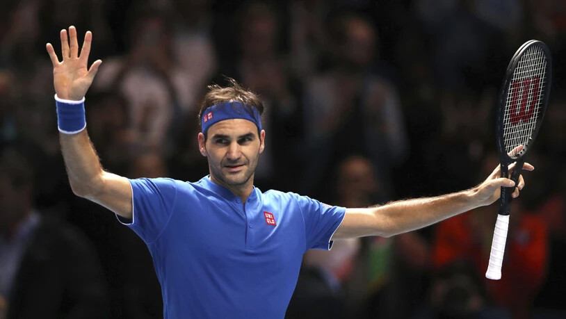 Zufrieden und erfolgreich in London: Roger Federer steht an den ATP Finals zum 15. Mal im Halbfinal