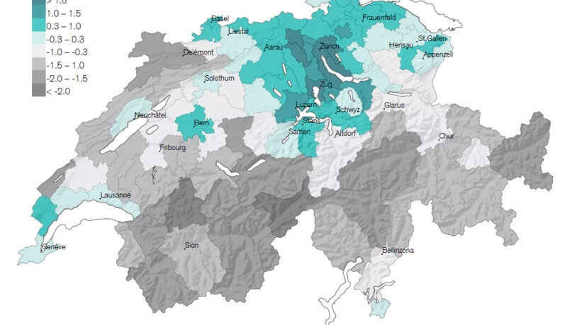 Standortqualität der Schweizer Wirtschaftsregionen 2018.