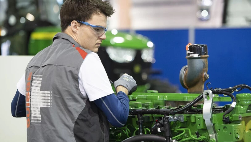 An den Berufsmeisterschaften treten Lernende gegeneinander an. 