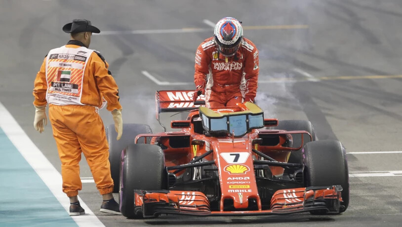 Kimi Räikkönen steigt nach dem Elektrikschaden letztmals aus dem Ferrari - 2019 sitzt der Finne im Alfa Romeo Sauber