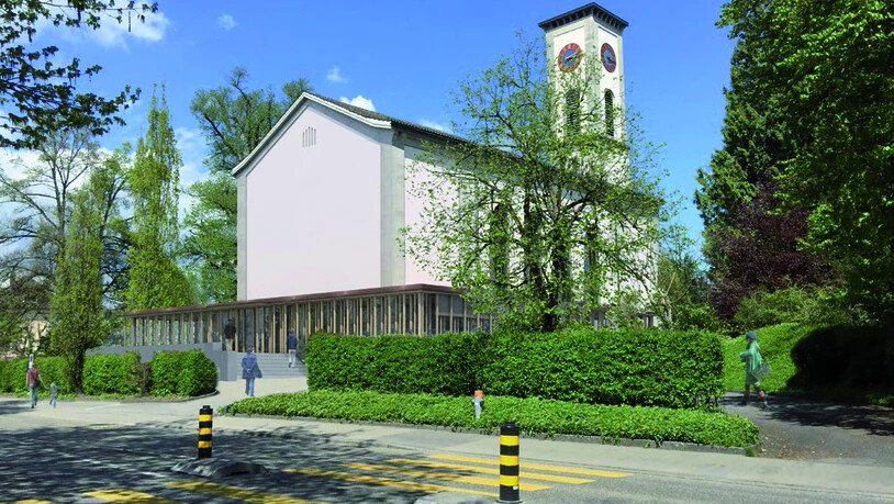 So soll die evangelisch-reformierte Kirche in Rapperswil nach der Renovation aussehen. 