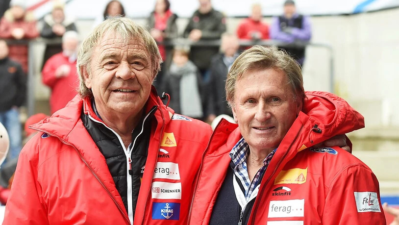 Zwei Olympiasieger: Ekkehard Fasser (li., 1988) und Erich Schärer (1980)
