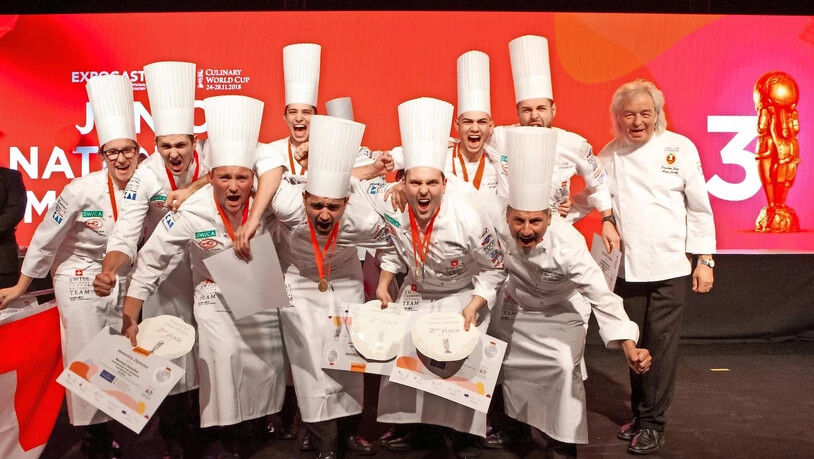 Die Junioren-Kochnationalmannschaft ist Vizeweltmeister.