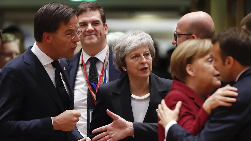 Die britische Premierministerin Theresa May beim EU-Gipfel in Brüssel. (Archivbild)
