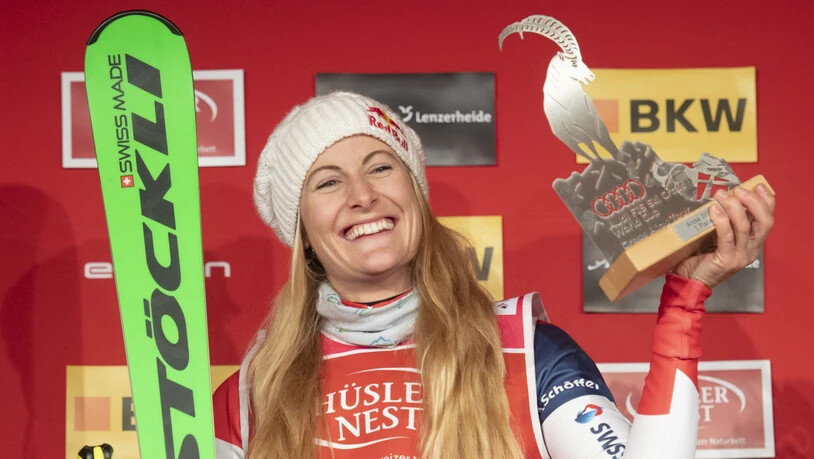 Strahlte am Montag bereits in Arosa als Siegerin: Skicrosserin Fanny Smith gewann in Innichen auch das zweite Weltcup-Rennen der Saison