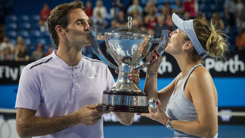 Roger Federer und Belinda Bencic treten nach ihrem Triumph vor einem Jahr in Perth als Titelverteidiger an