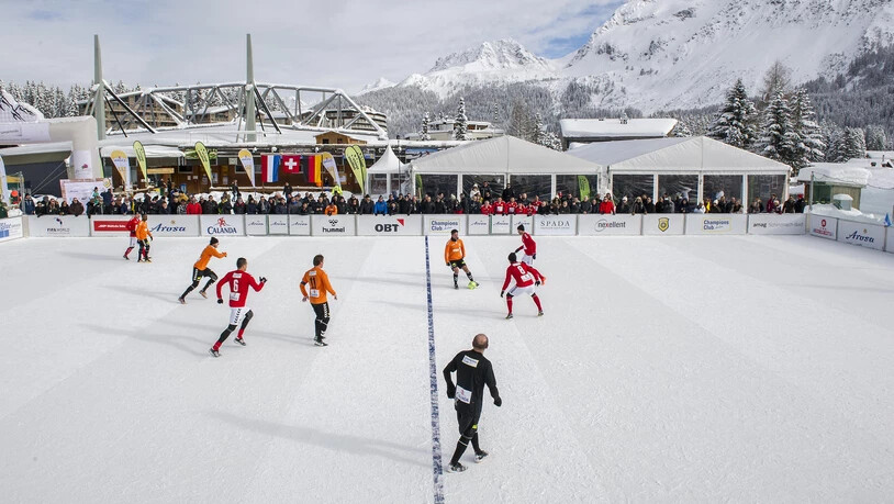 9. Arosa Ice Snow Football, die inoffizielle Schneefussball-Weltmeisterschaft 2019.