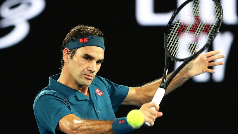 Konzentriert und spielstark Roger Federer
