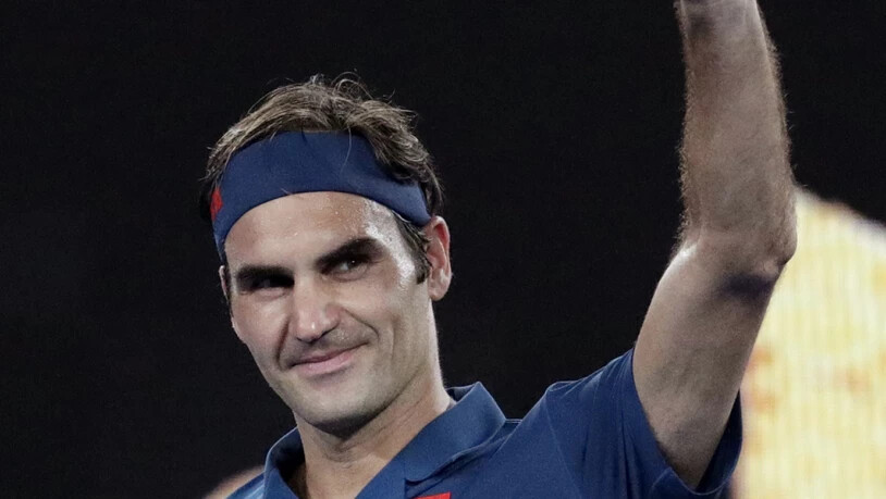 Roger Federer bedankt sich bei den Tausenden von Fans in Melbourne