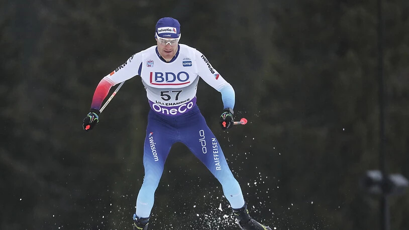 Dario Cologna kann im schwedischen Ulricehamn mit den Topleuten mithalten