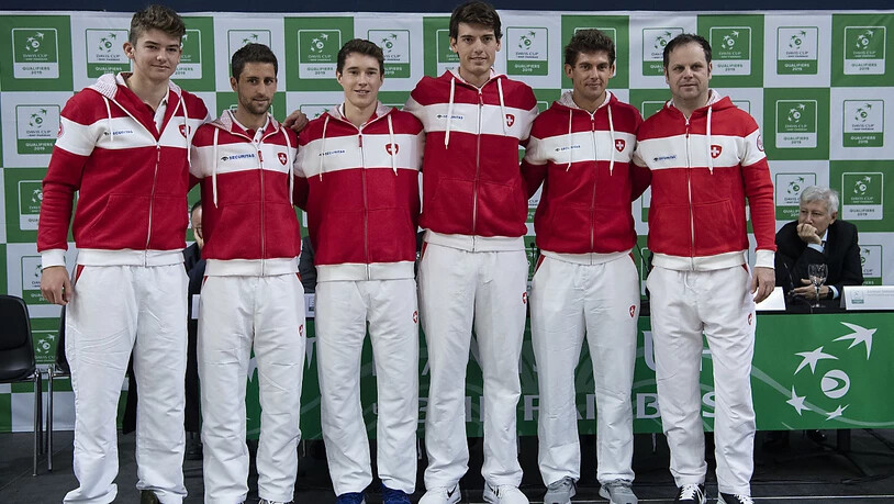 Das Schweizer Davis-Cup-Team steht gegen Russland vor einer grossen Herausforderung