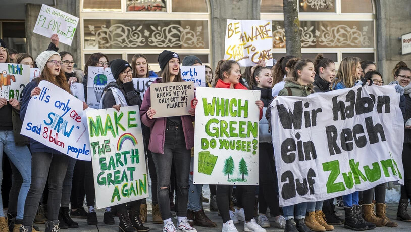 Am 18. Januar 2019 setzten sich Schülerinnen und Schüler in Chur mit einem Klimastreik für den Umweltschutz ein.