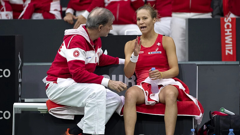 Das Schweizer Fed-Cup-Team steht im Aufstiegs-Playoff auswärts gegen die USA vor einer schwierigen Aufgabe: Captain Heinz Günthardt mit Viktorija Golubic