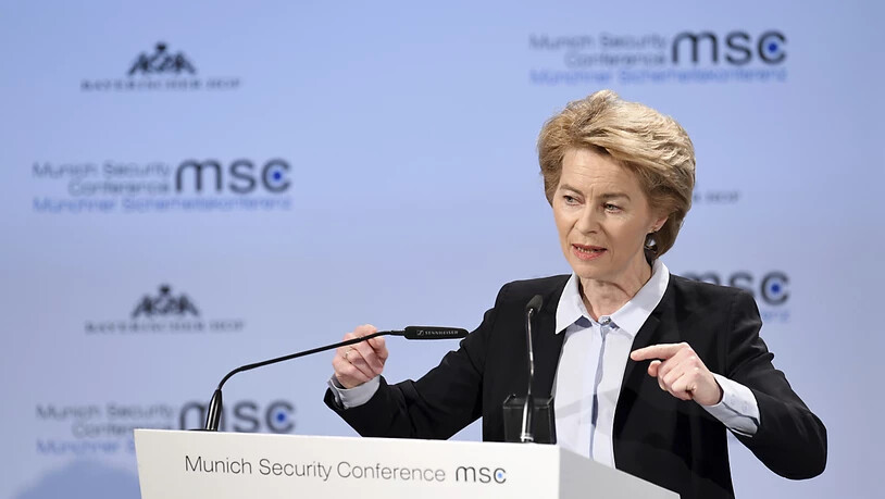 "Deutschland muss mehr machen": die deutsche Verteidigungsministerin Ursula von der Leyen an der Münchner Sicherheitskonferenz.