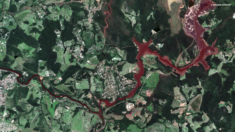 Nach dem Dammbruch an der Mine Córrego do Feijão am 25. Januar ergossen sich rund zwölf Millionen Kubikmeter Schlamm auf eine Fläche von etwa 290 Hektar. Mindestens 169 Menschen kamen dabei ums Leben. (Archivbild)