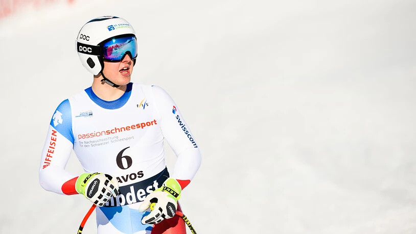 Junioren-Abfahrts-Weltmeister Lars Rösti wird im Super-G nur Fünfter