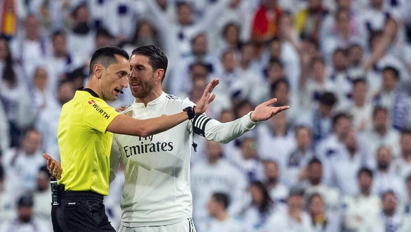 Sergio Ramos ist mit den Schiedsrichtern nicht immer einer Meinung