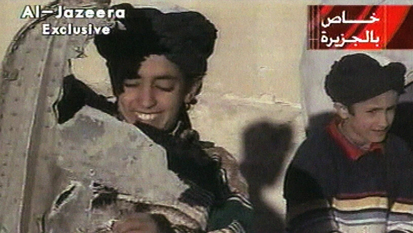 Aufnahme von Hamza bin Laden aus dem Jahr 2001. Heute ist er 30 Jahre alt. (Archivbild)
