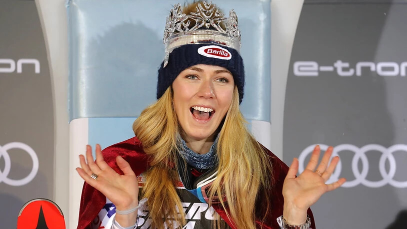 Mikaela Shiffrin freut sich in Zagreb über einen ihrer 14 Saisonsiege