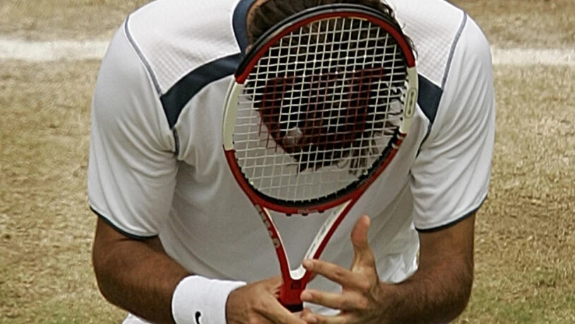 3. Juli 2005: Bis zum 30. Titel - gegen Andy Roddick in Wimbledon - dauert es weniger als ein Jahr