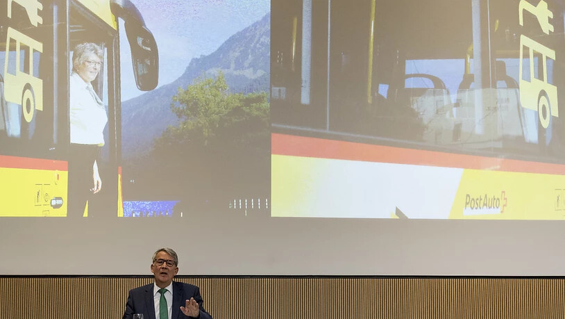 Die Bewältigung der Postauto-Affäre schlug sich auch im Betriebsergebnis 2018 der Post nieder. Verwaltungsratspräsident Urs Schwaller präsentierte die Zahlen am Donnerstag in Bern.