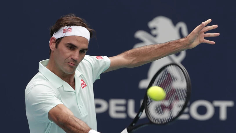 Roger Federer zieht in Miami problemlos in die Viertelfinals ein